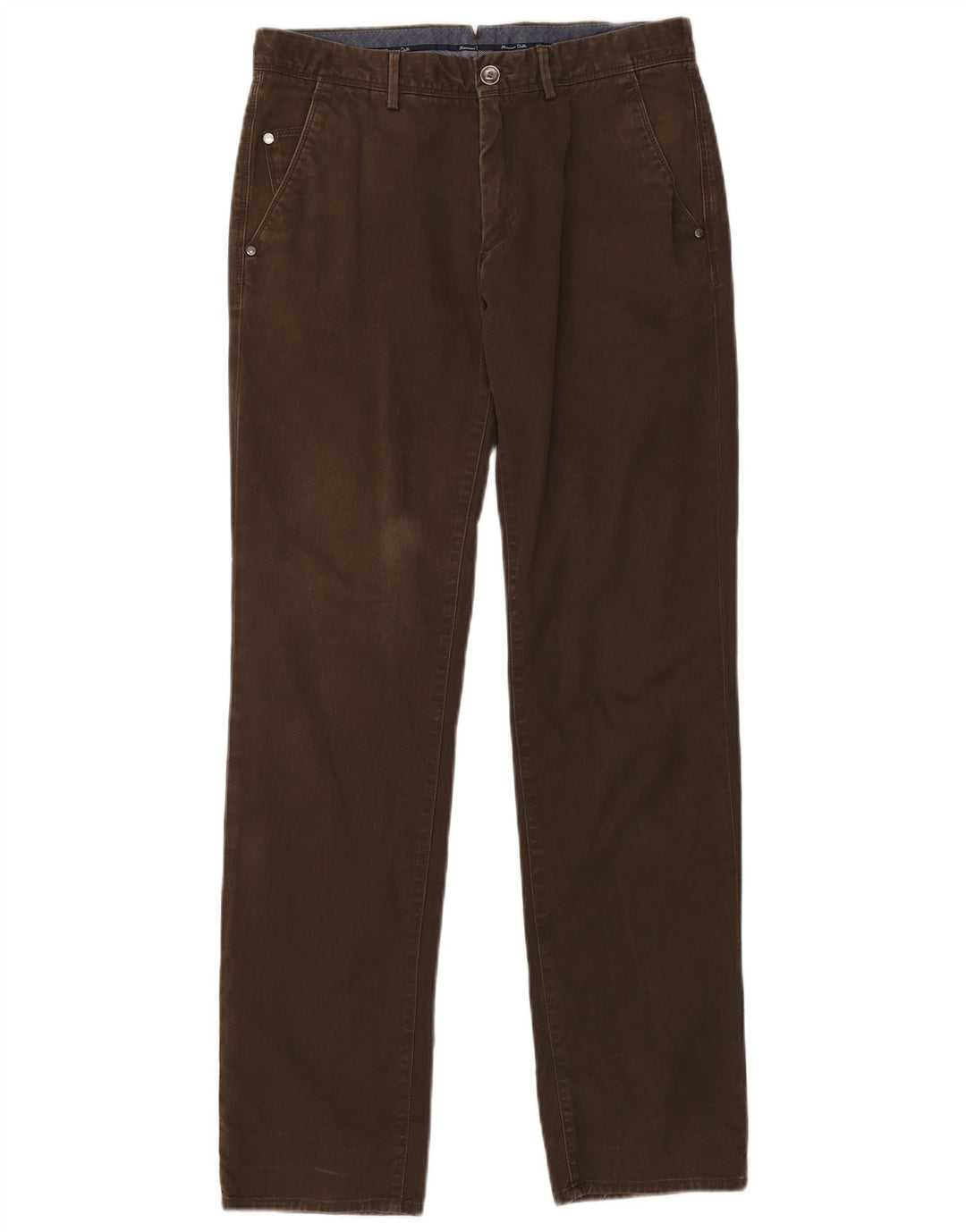 MASSIMO DUTTI Pantalón chino recto para hombre EU 40 Medium W31 L32 Marrón