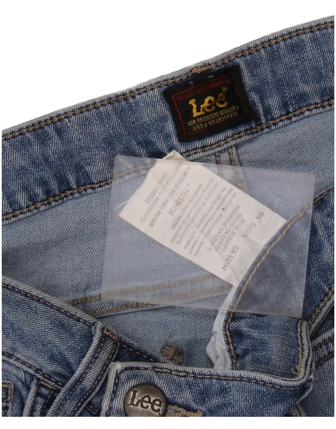 Lee Jeans Capri de Talle Alto para Mujer US 14 Grande W32 L20 Algodón Azul
