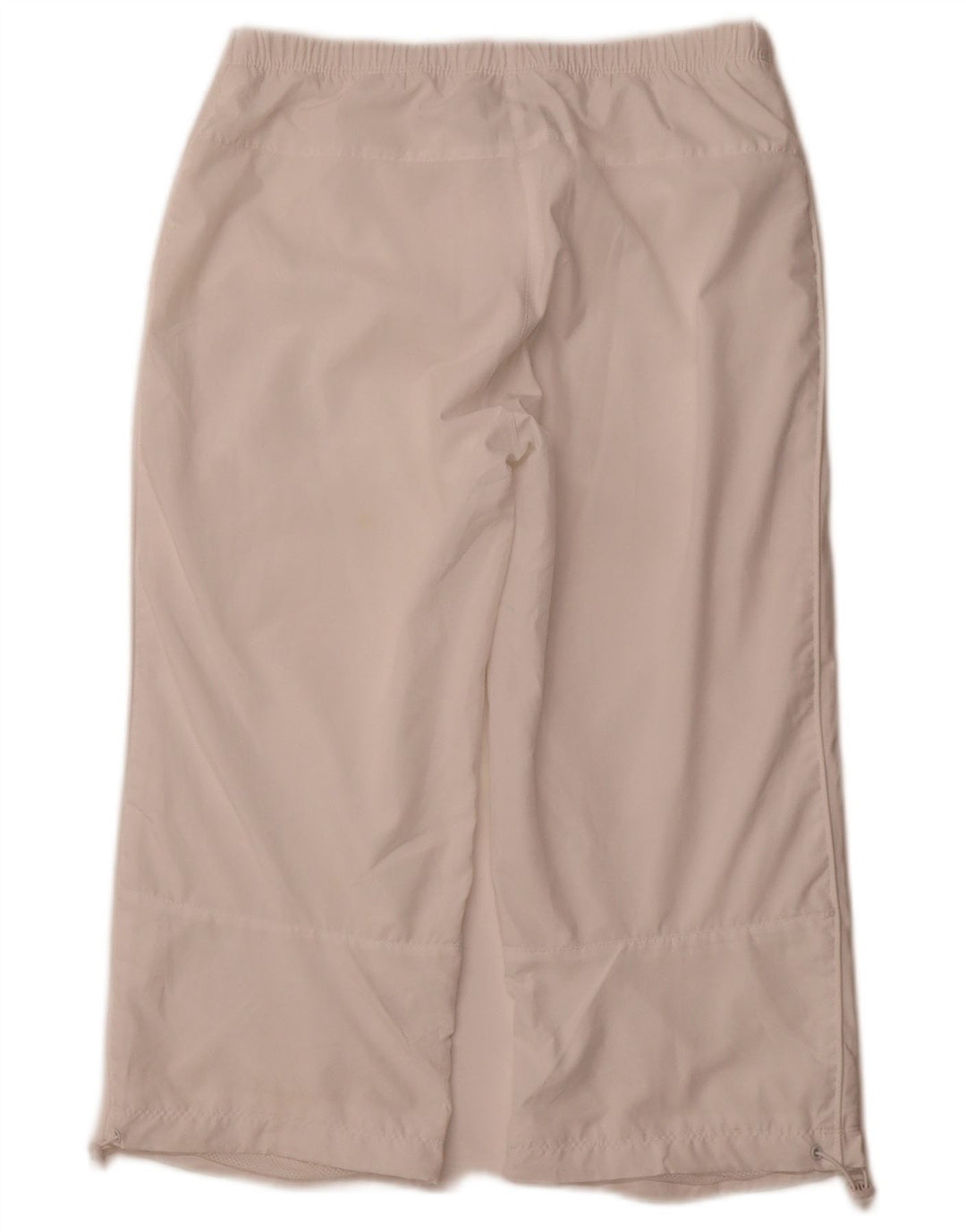 NIKE Mujer Capri Chándal Pantalones UK 8/10 Pequeño Blanco Deportes