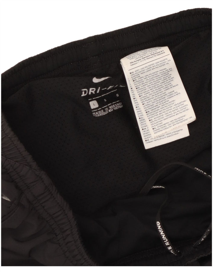 Nike Dri Fit - Pantalones cortos deportivos para hombre (poliéster), color negro