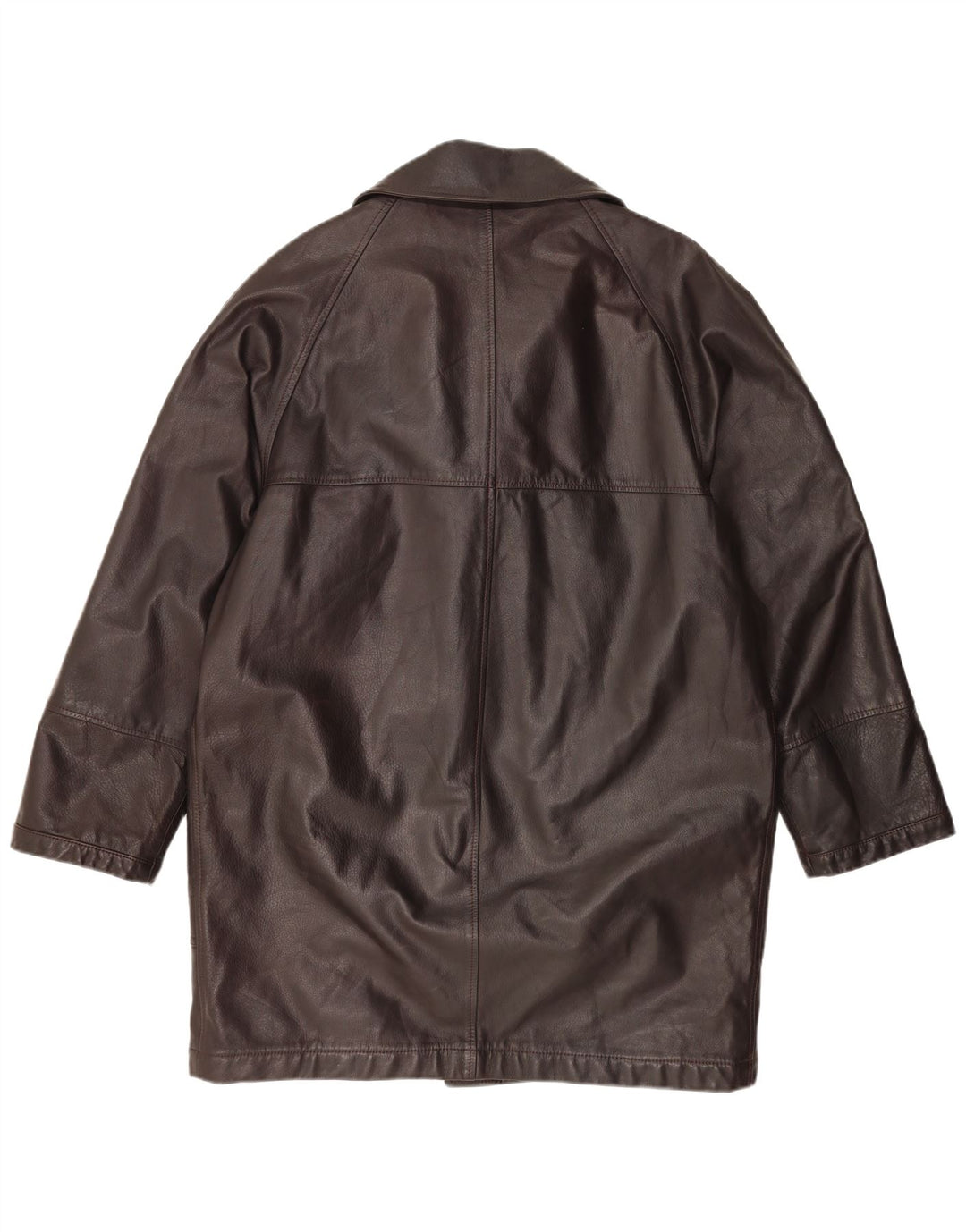 MABRUN Abrigo de piel extragrande para mujer IT 50 XL Cuero marrón