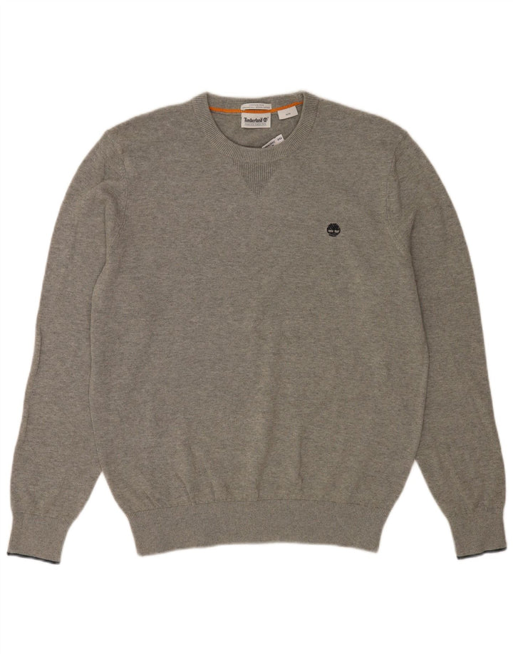 Timberland Jersey De Cuello Redondo Para Hombre De Algodón Moteado Gris Medio