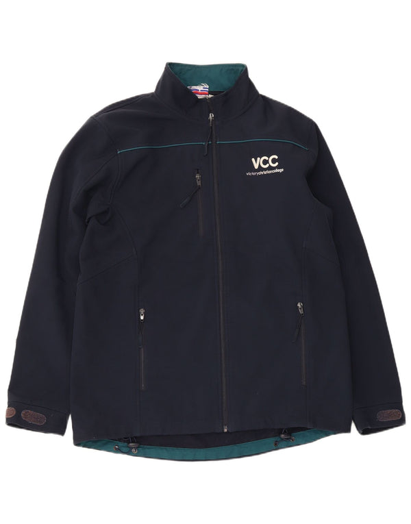 Champion Chaqueta cortavientos gráfica para hombre UK 38 Mediano Azul marino Poliéster