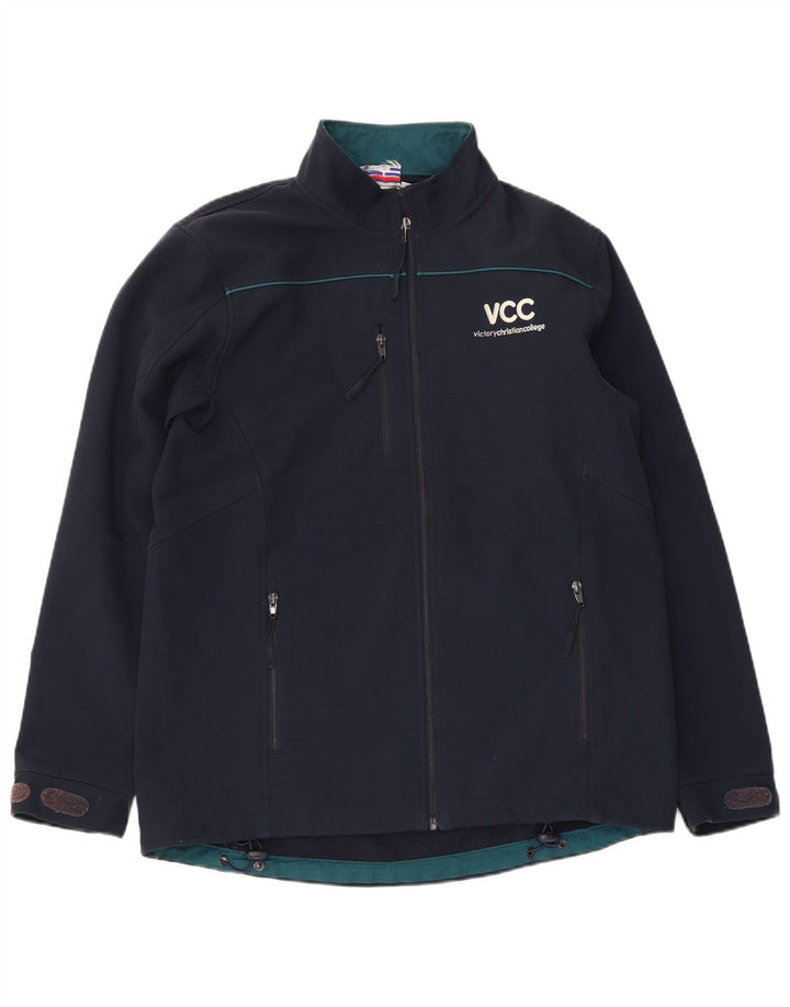 Champion Chaqueta cortavientos gráfica para hombre UK 38 Mediano Azul marino Poliéster