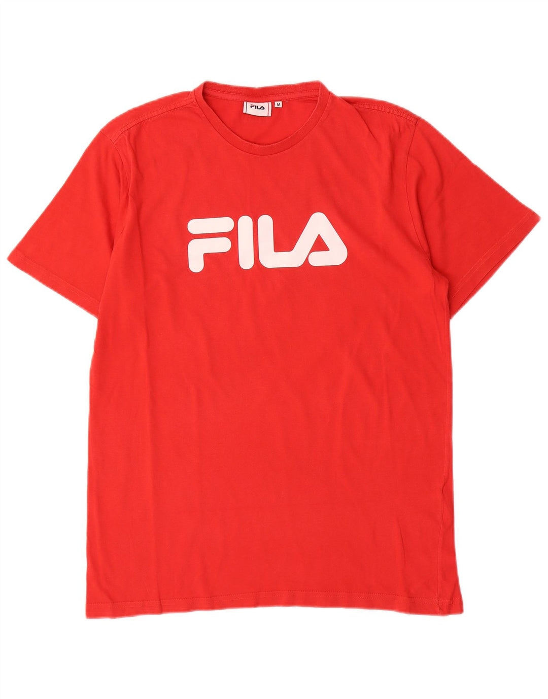 Fila Camiseta gráfica para hombre Top Medium Red Cotton
