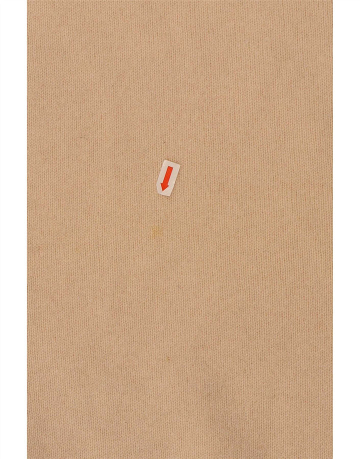 Pringle - Jersey holgado con cuello redondo para hombre, talla pequeña, lana beige