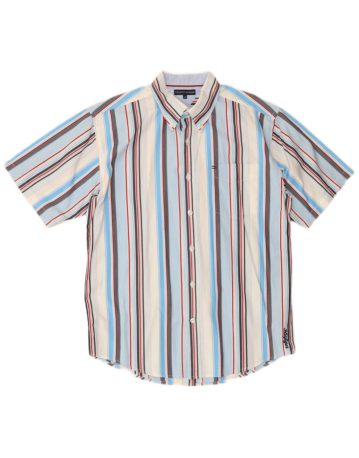 TOMMY HILFIGER Camisa Manga Corta Niño 13-14 Años Multicolor Rayas