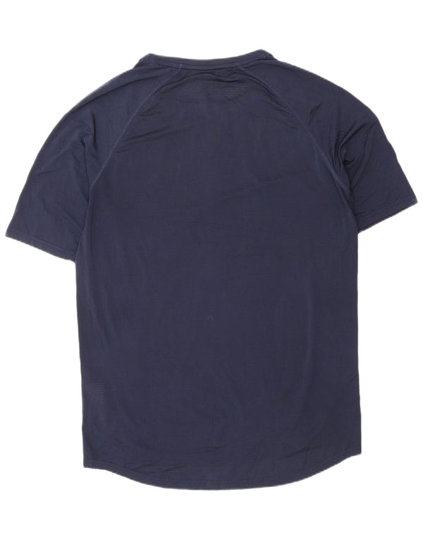 SUPERDRY Camiseta gráfica para hombre Top Small Azul marino Poliéster