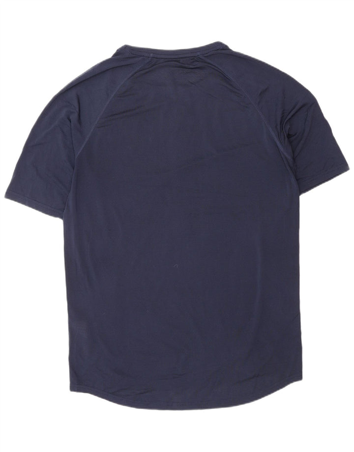 SUPERDRY Camiseta gráfica para hombre Top Small Azul marino Poliéster