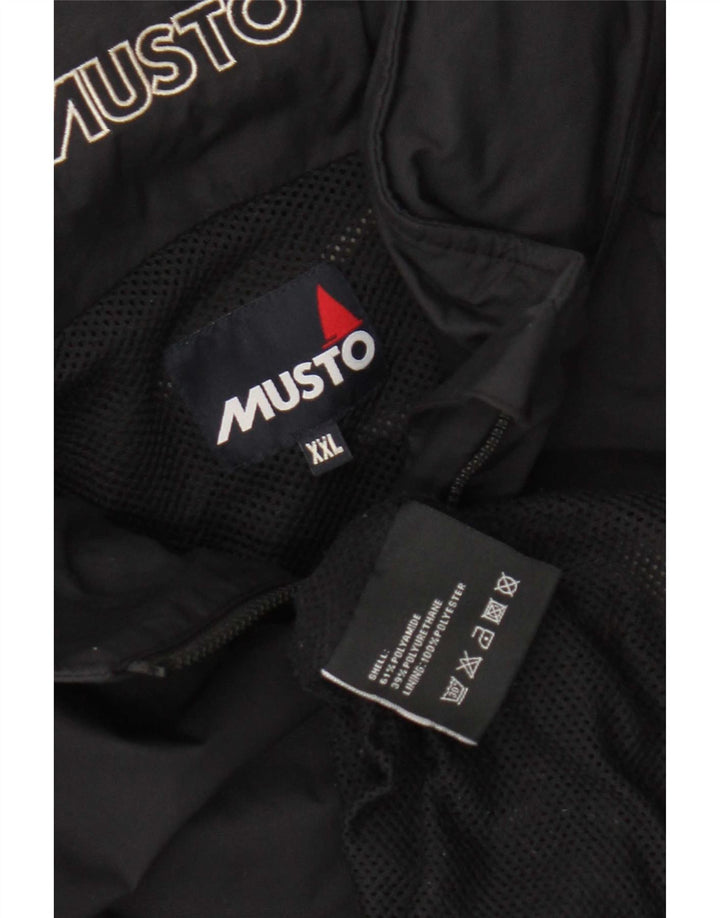 Musto Chaqueta impermeable con capucha para hombre UK 44 2XL Poliamida negra