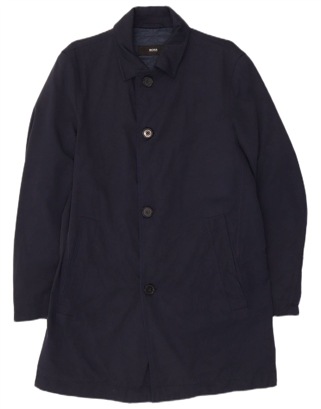 Abrigo Hugo Boss para hombre EU 46 Small Poliamida azul marino