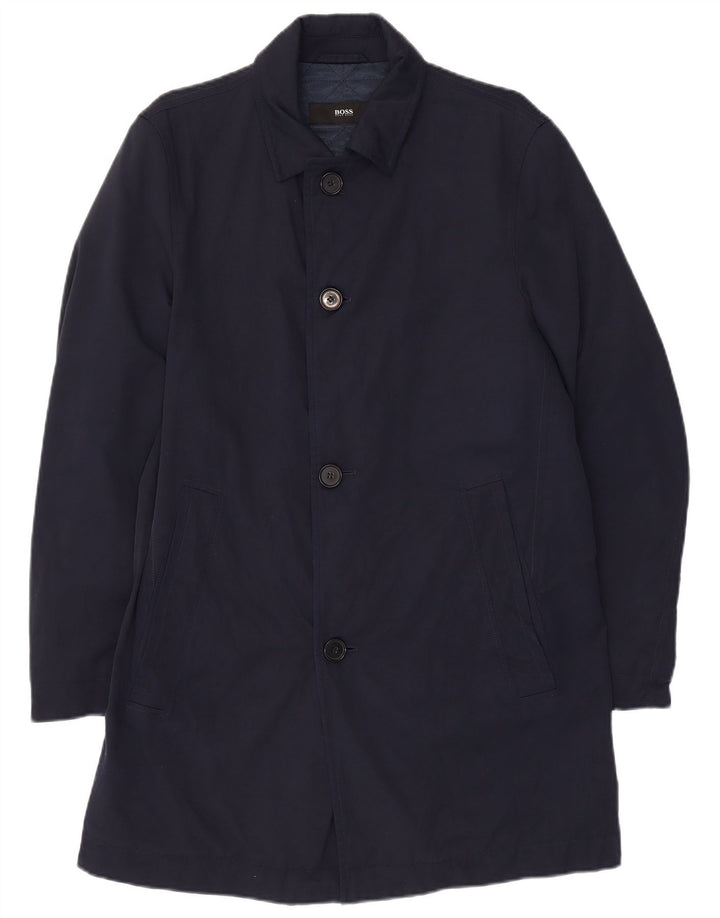 Abrigo Hugo Boss para hombre EU 46 Small Poliamida azul marino