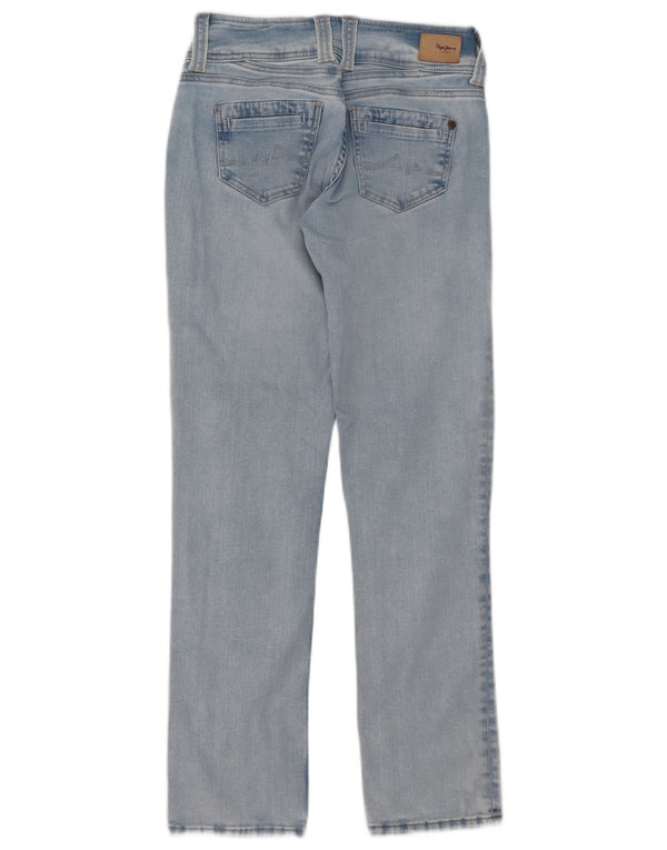 PEPE Jeans Womens Straight W29 L32 Blue Cotton