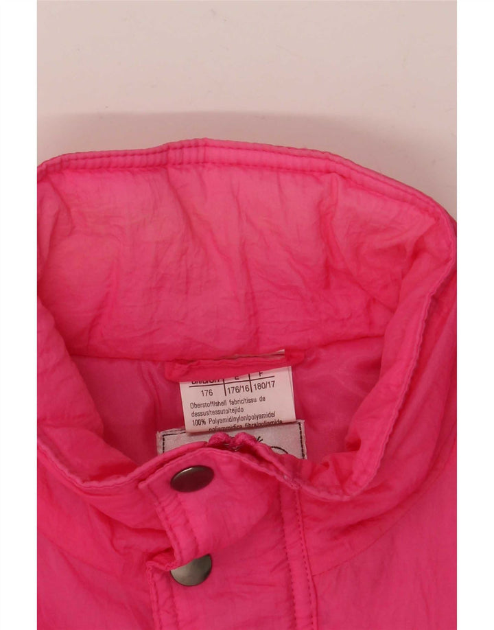 Chaqueta de esquí estampada vintage para niña 15-16 años Poliamida rosa