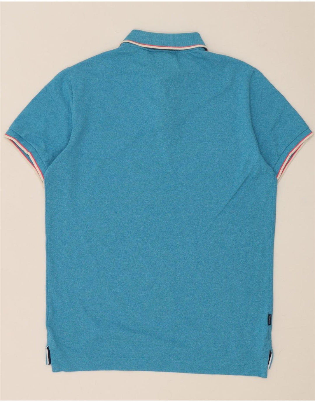 Superdry Polo para hombre de algodón moteado azul grande