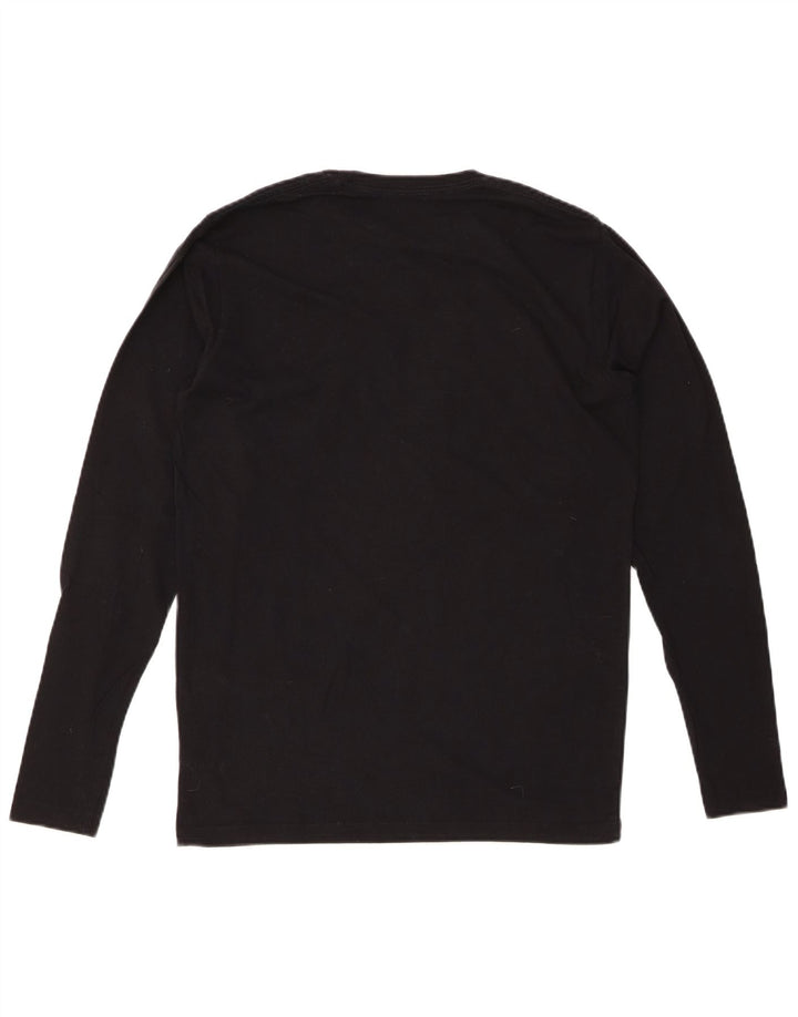 PEPE JEANS Top gráfico para hombre manga larga pequeño negro