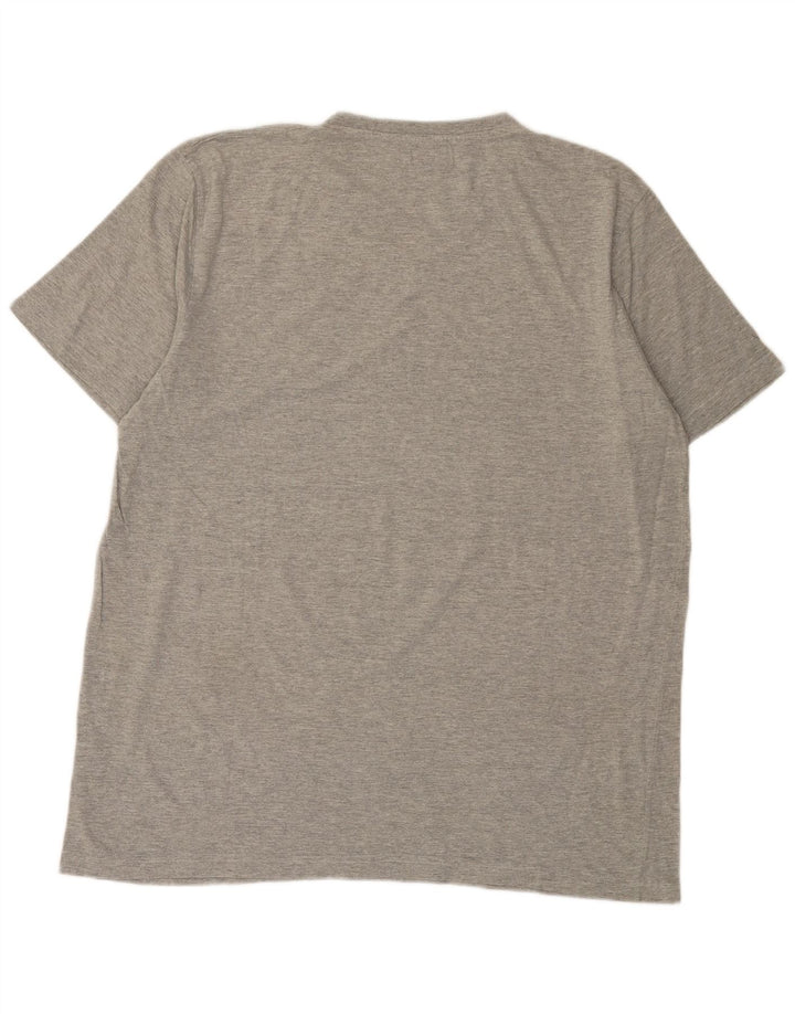 Kappa Camiseta Hombre Top 3XL Gris Algodón