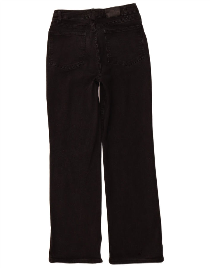 MINT VELVET Vaqueros rectos de cintura alta para mujer UK 10 Small W28 L30 Negro