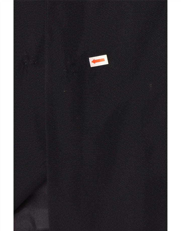Luisa Spagnoli Chaqueta tipo blazer abierta para mujer IT 52 2XL Acetato azul marino