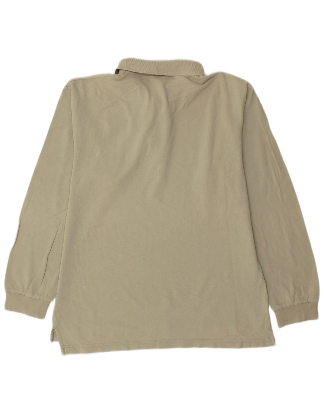 Asics Polo De Manga Larga Para Hombre Pequeño Beige