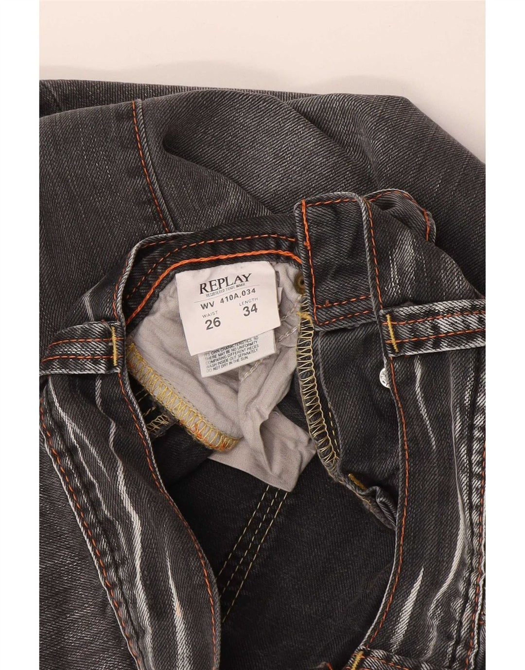 Vaqueros Bootcut Mujer Replay W26 L27 Algodón Gris