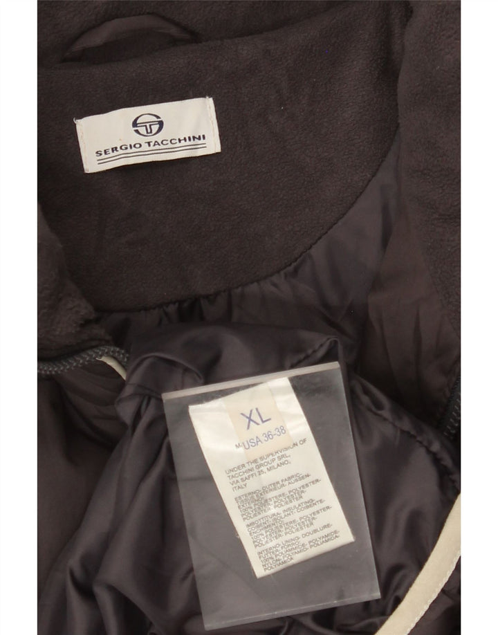 Sergio Tacchini Chaqueta acolchada para hombre ES 42 XL Gris Colorblock Poliéster