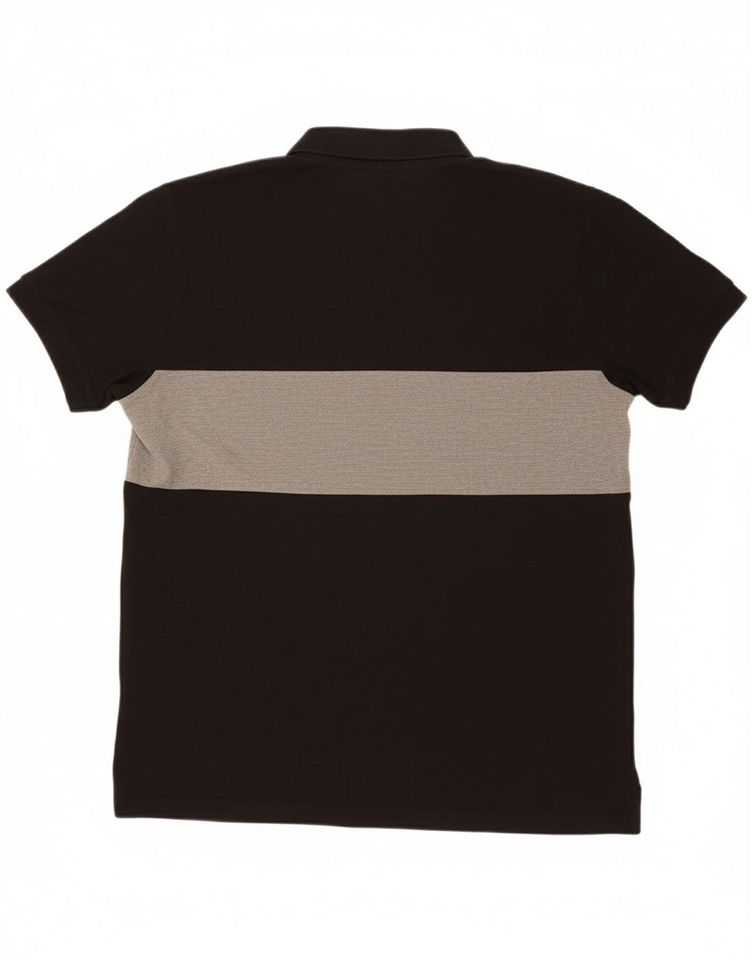AMERICAN EAGLE Mens Standard Fit Polo Shirt Medium Black Colourblock