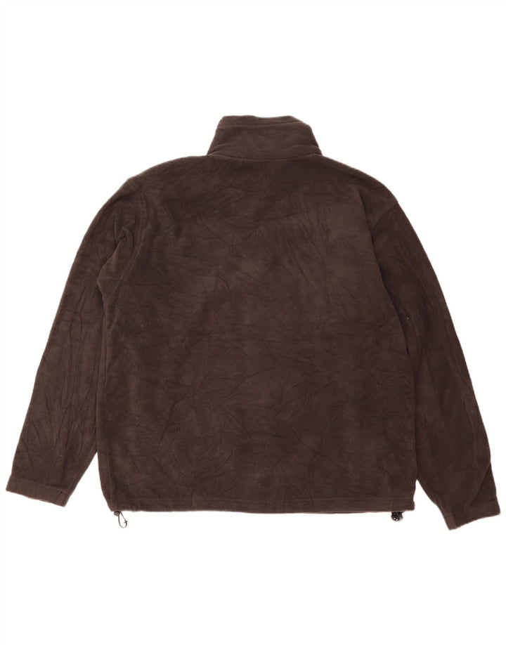 Columbia Chaqueta polar para hombre UK 40 Large Marrón Poliéster