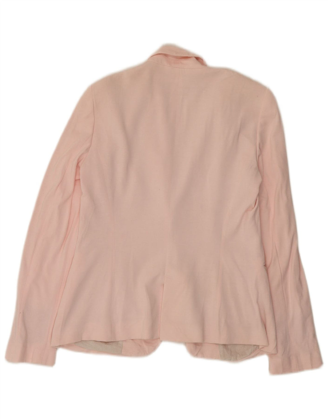 Zara Chaqueta Blazer De 1 Botón Para Mujer UK 44 Grande Viscosa Rosa