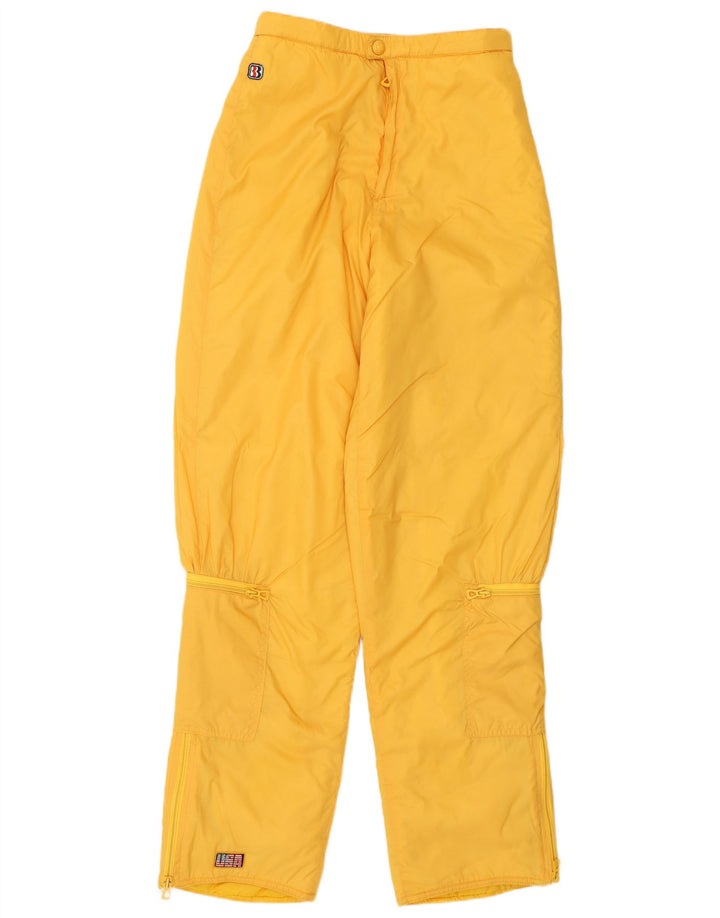 Belfe Pantalones De Esquí De Cintura Alta Para Mujer IT 46 Large Poliamida Amarilla