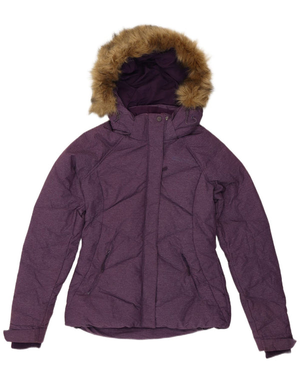 Chaqueta acolchada con capucha para mujer Mountain Warehouse UK 6 XS Nailon morado