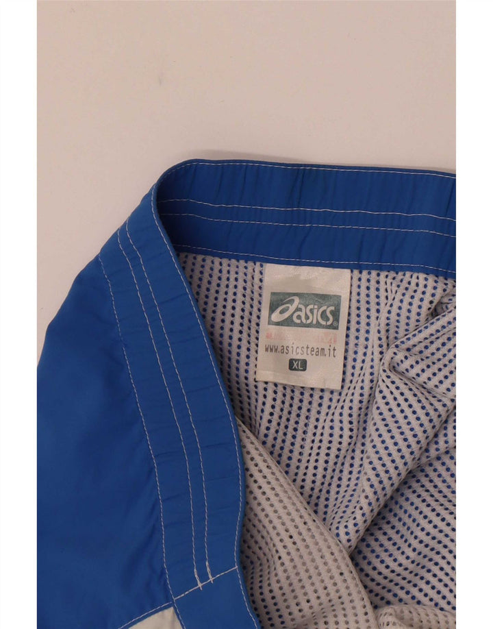 Asics Hombre Graphic Chino Shorts XL W36 Azul Colorblock Poliamida