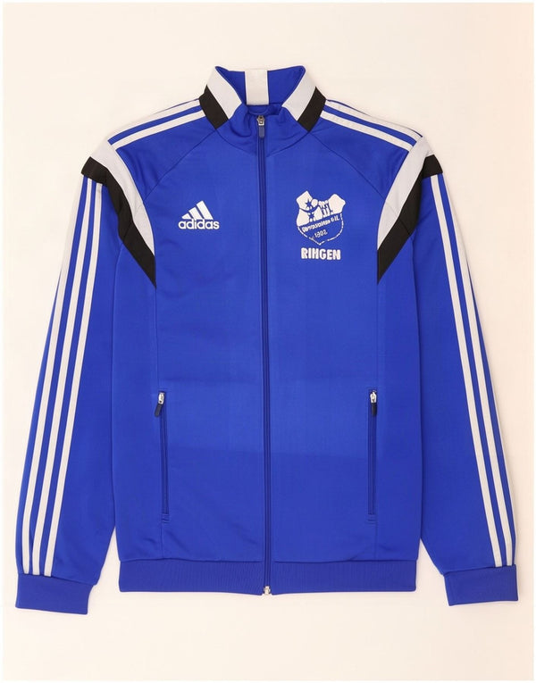 Adidas Hombre Chaqueta De Chándal Con Estampado Gráfico Poliéster Color Block Azul Medio