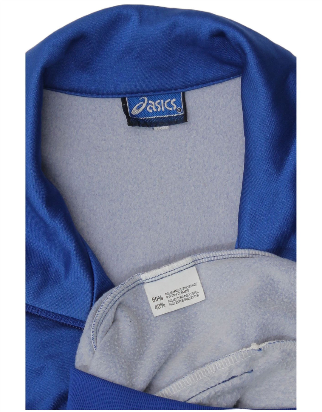 Asics Hombre Graphic Chándal Top Chaqueta Poliamida Azul Medio