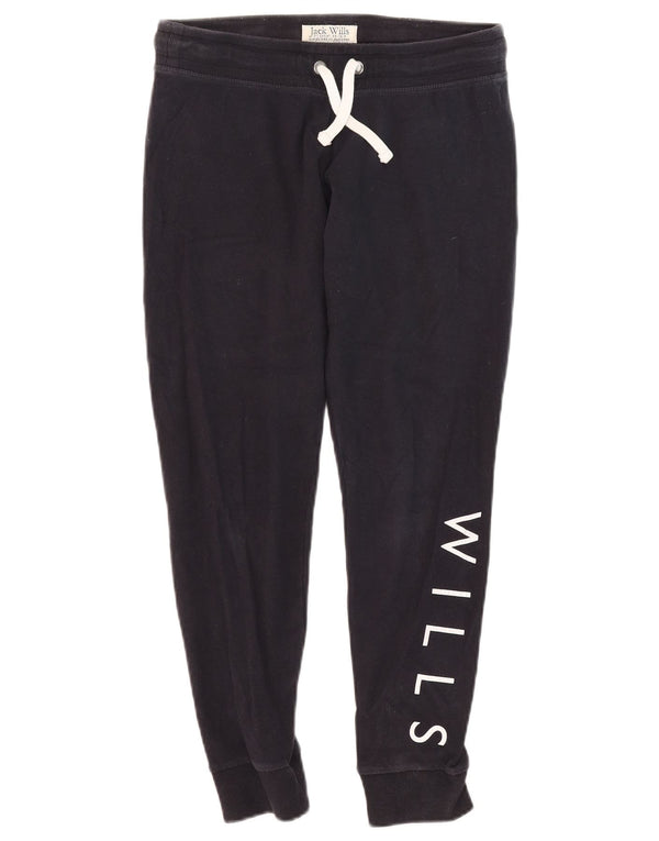 Jack Wills Pantalones de chándal gráficos para mujer Joggers UK 12 Medium Azul marino