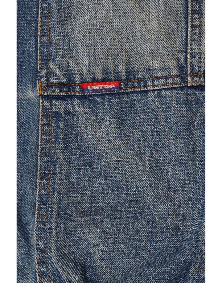 Vintage hombres chaqueta de mezclilla Reino Unido 42 XL azul
