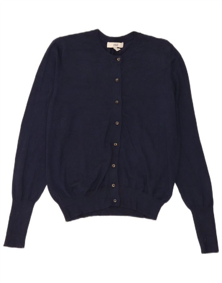 Marks & Spencer - Cárdigan para mujer, talla 40, talla mediana, viscosa, color azul marino