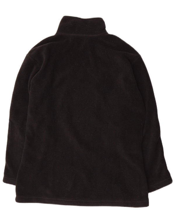 FILA Jersey polar con cuello y cremallera para mujer IT 44 Poliéster negro mediano