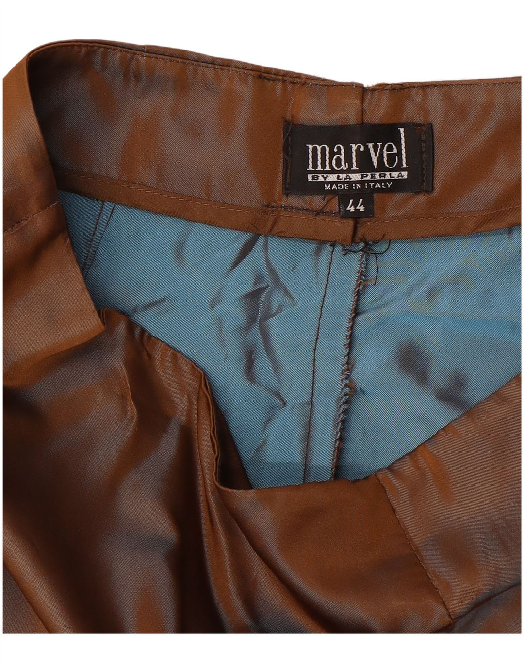 LA PERLA Pantalones casuales rectos Marvel para mujer IT 44 Medium W28 L28 Marrón