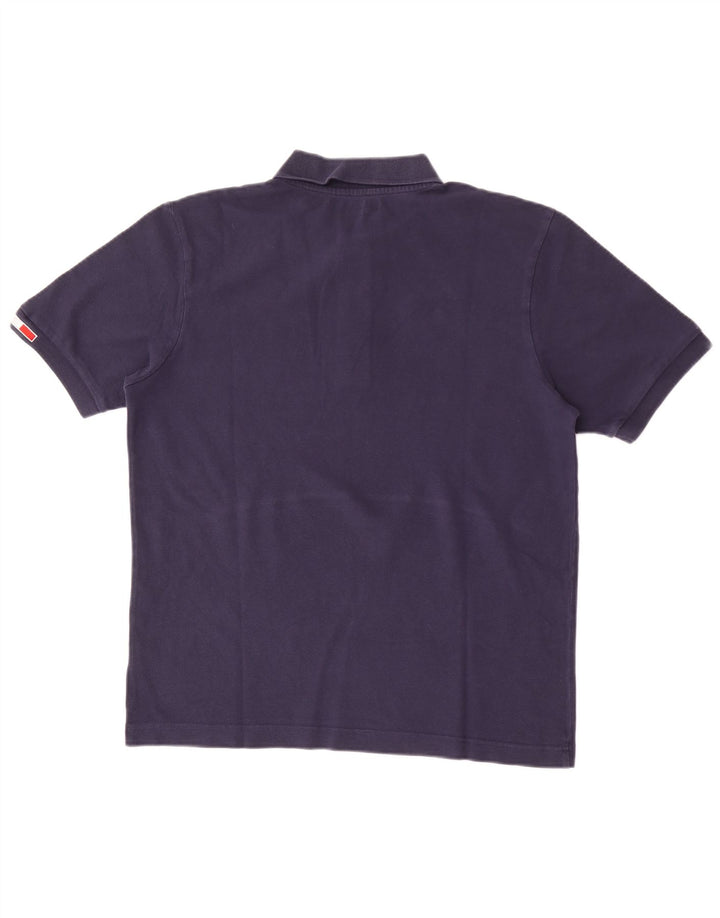 Polo Kappa Hombre Algodón Azul Marino Mediano
