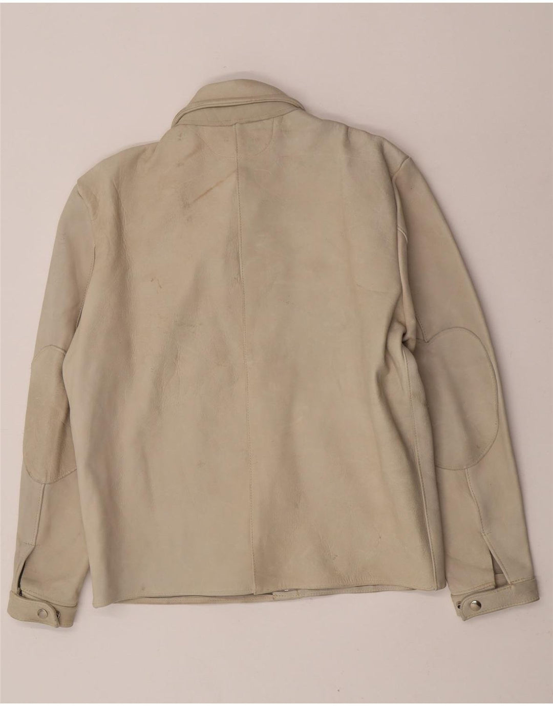 Vintage hombres ante chaqueta IT 50 grande beige