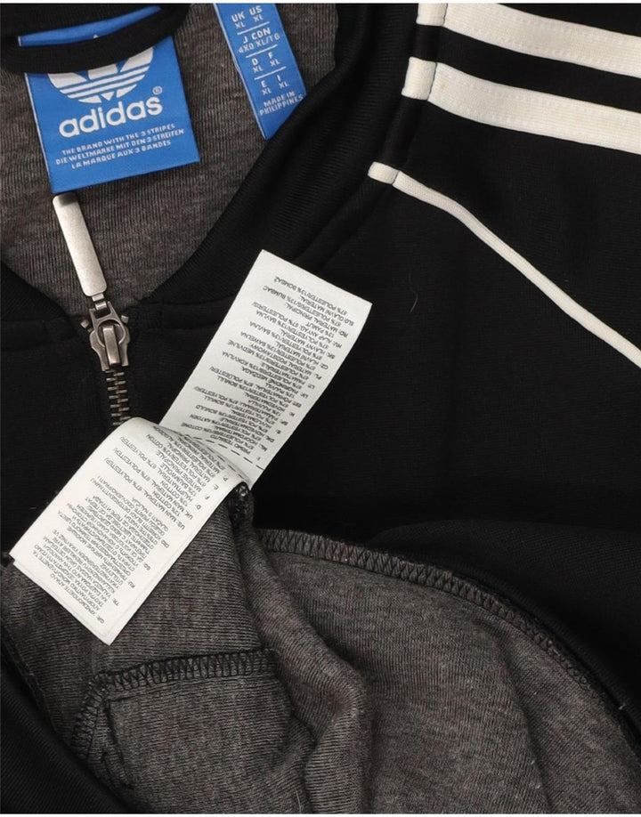 Adidas Hombre Chándal Top Chaqueta XL Negro Poliéster