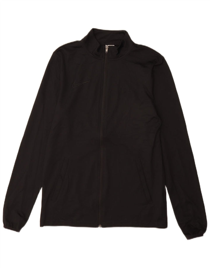 Nike - Chaqueta de chándal Dri Fit para mujer, talla M, poliéster negro