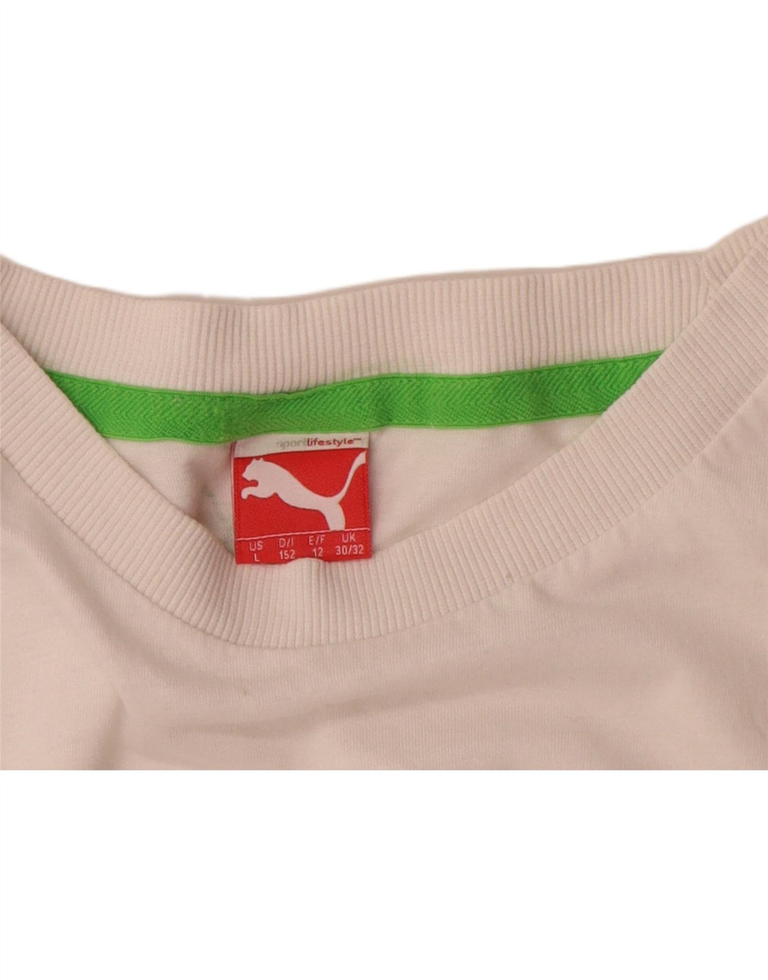 Puma Camiseta gráfica para niño 11-12 años Blanco