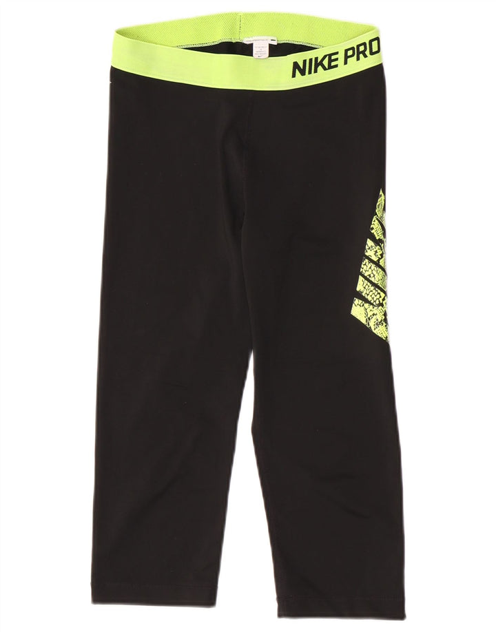 Nike - Leggings capri gráficos para mujer, talla 40, color negro mediano