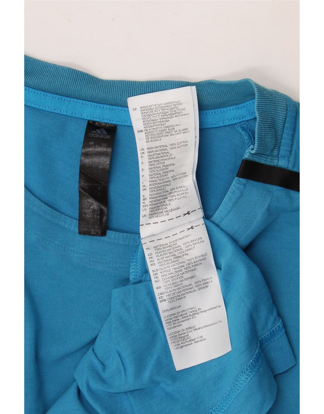 ADIDAS Camiseta Hombre Top Small Azul Algodón