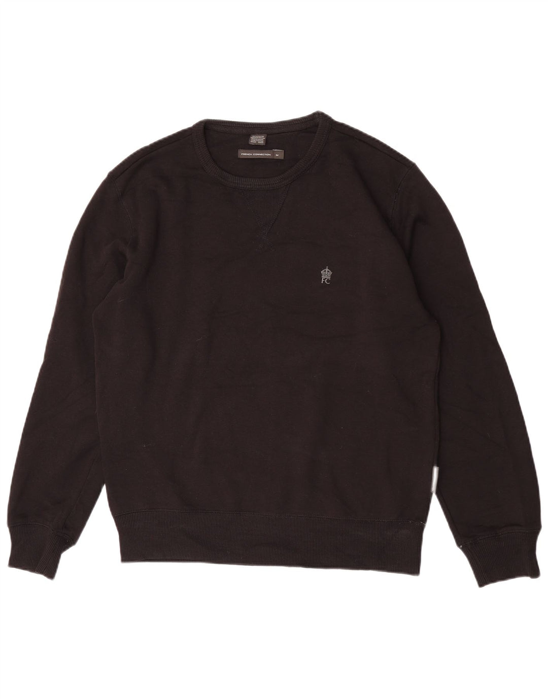 FRENCH CONNECTION Sudadera para Hombre Jersey Mediano Negro Algodón