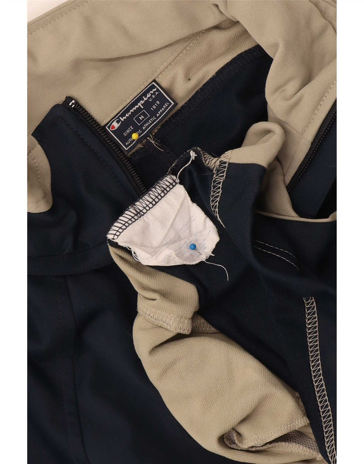 Champion Chaqueta De Chándal Con Estampado Gráfico Para Hombre Color Block En Azul Marino Mediano