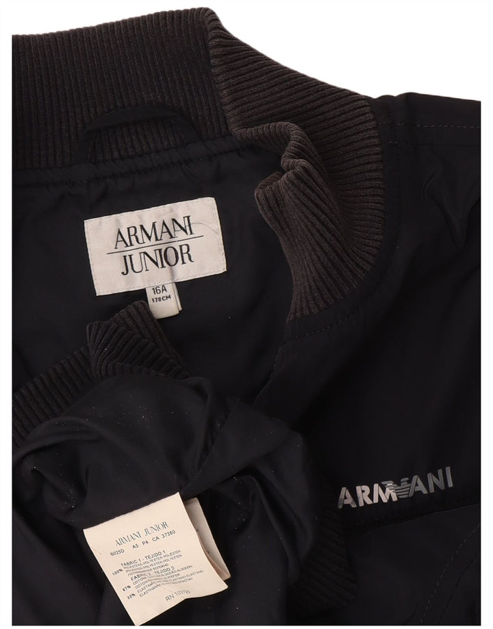 ARMANI JUNIOR Cazadora Bomber Niño 15-16 Años Azul Marino Poliéster