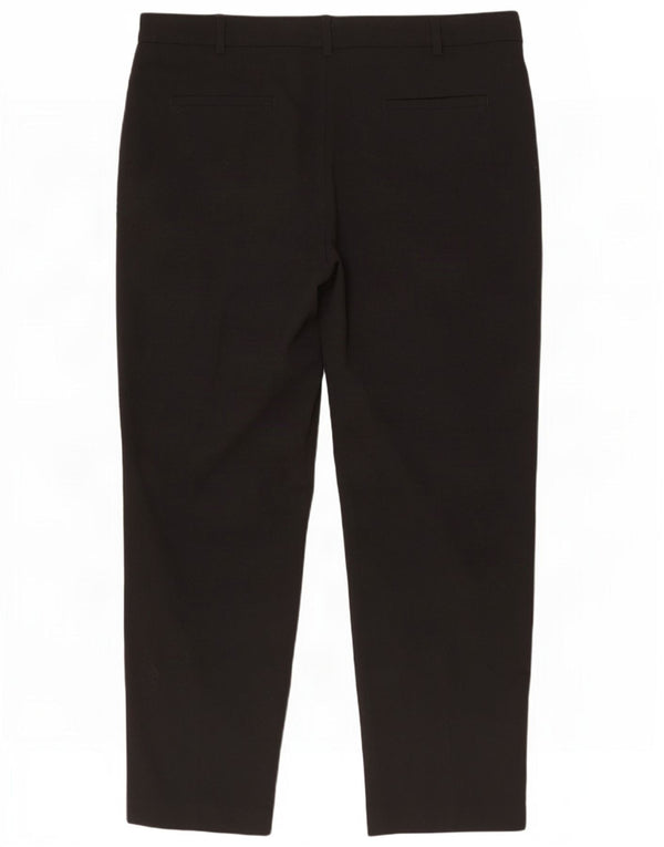 Marks & Spencer Pantalones Chinos Rectos para Mujer UK 40 Large W36 L30 Negro